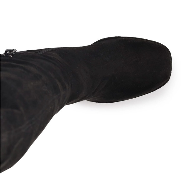 SO® Carina Suede Platform Women's Tall Boots-NEW - Picture 3 of 5